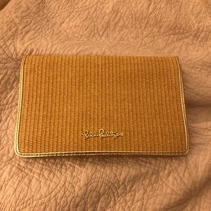 Lilly Pulitzer Rattan clutch